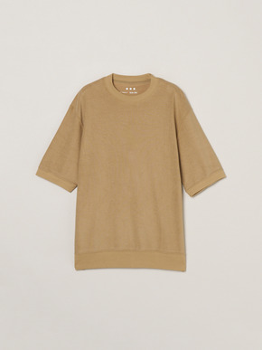 Men's compact pile s/s crew neck 詳細画像