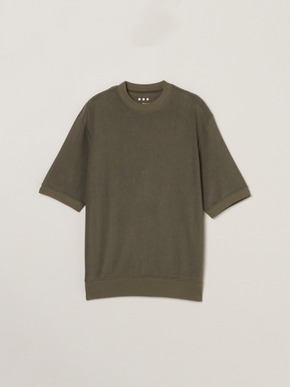 Men's compact pile s/s crew neck 詳細画像