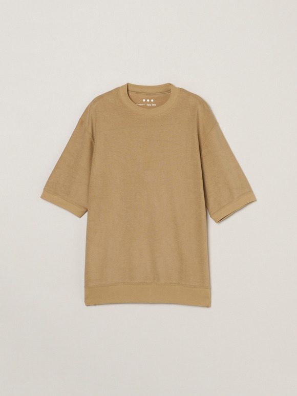 Men's compact pile s/s crew neck