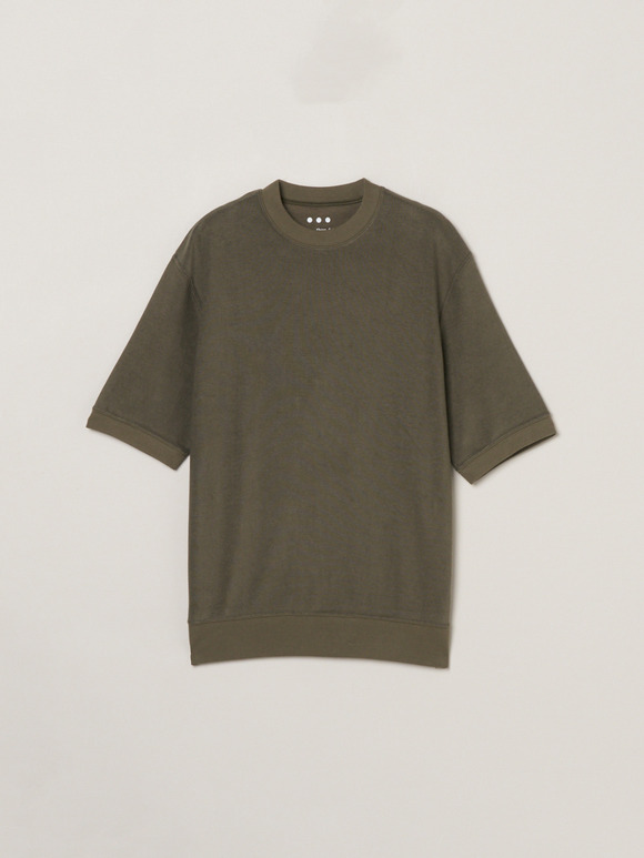Men's compact pile s/s crew neck