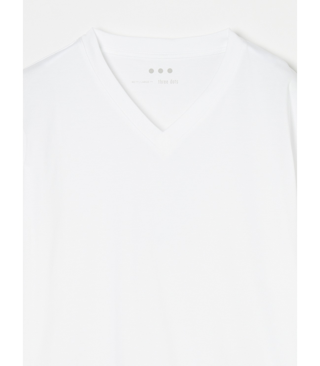 Men's premium suvin jersey v-neck 詳細画像 white 2