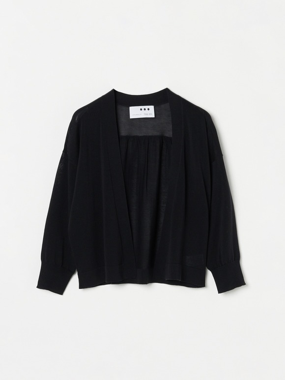 High twisted sweater cardigan