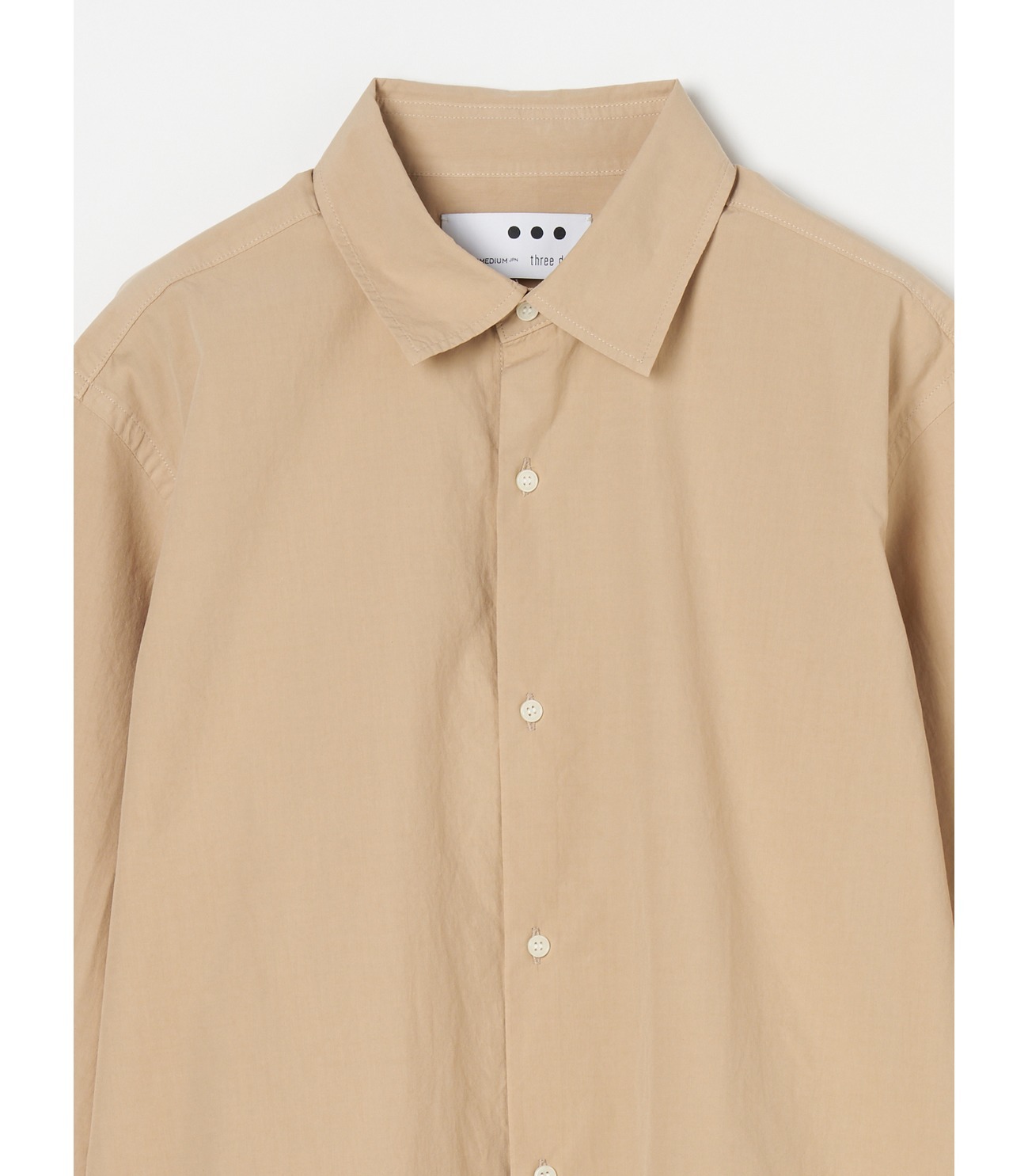Men's premium suvin typewriter cloth short shirts 詳細画像 beige 2