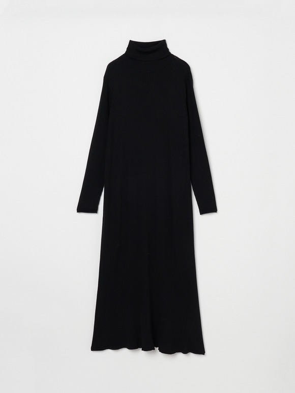 Moist rib dress