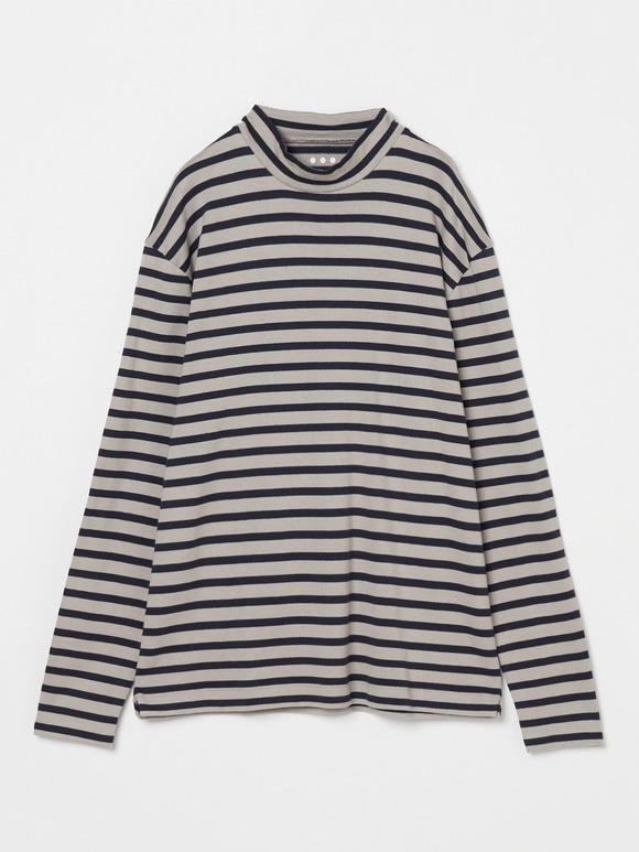 Men's border l/s high neck