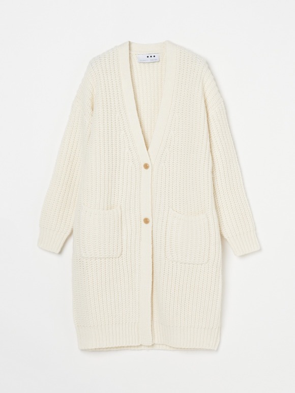 Big stitch sweater longcardigan