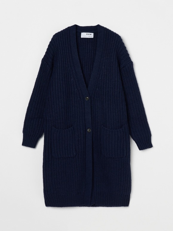 Big stitch sweater longcardigan