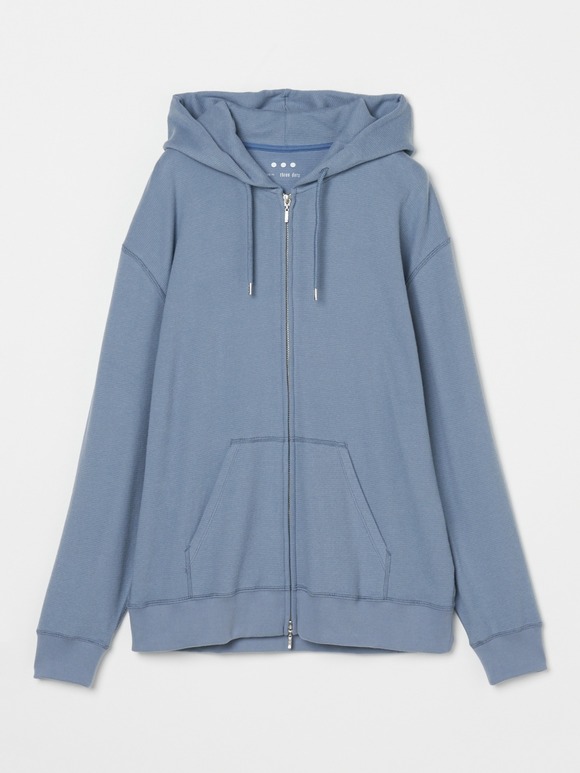 Men's supima bare waffle zip hoody