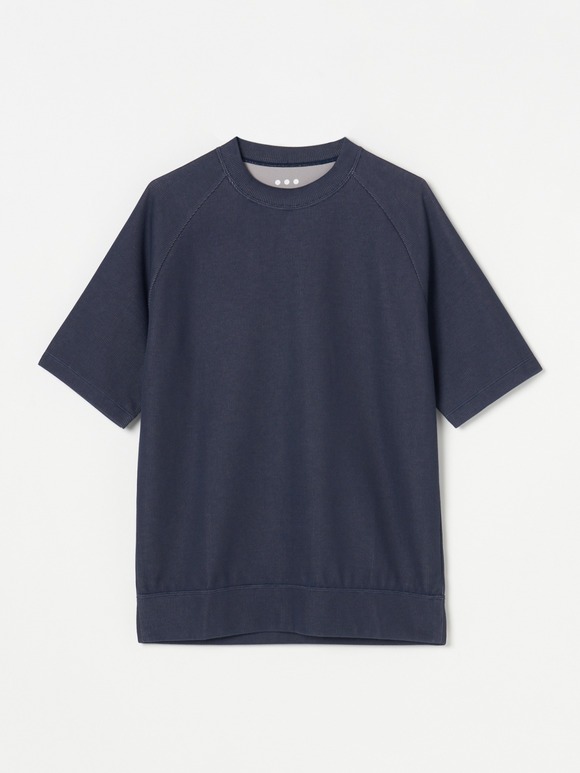 Men's double face s/s crew neck
