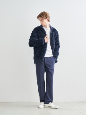 Men's upcycle ecofur zip blouson 詳細画像