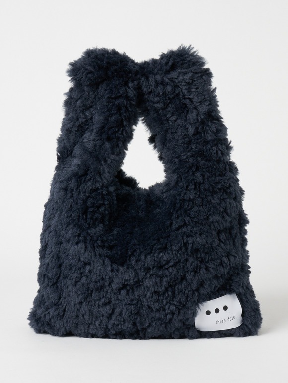 Upcycled eco fur market bag