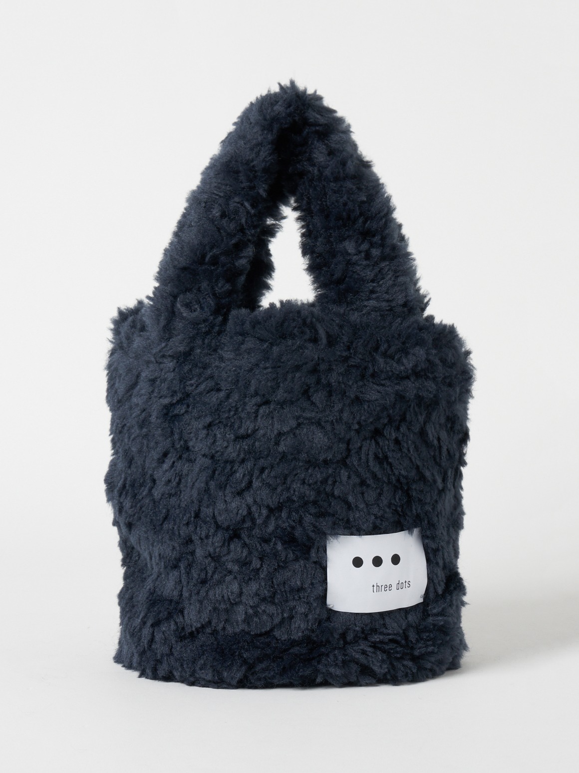 Upcycled eco fur tote bag|スリードッツ オフィシャルオンラインショップ