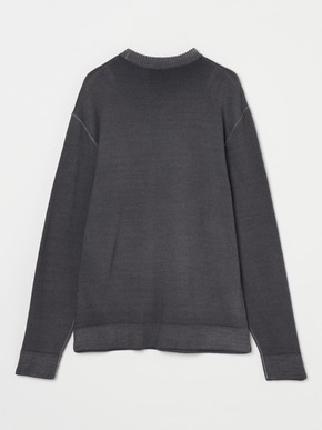 Unisex piecedyed sweater crewneck 詳細画像