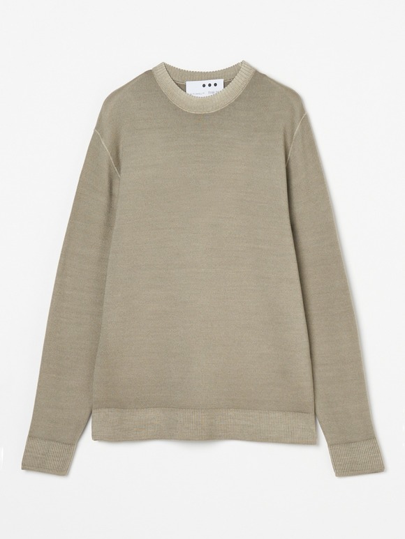 Unisex piecedyed sweater crewneck