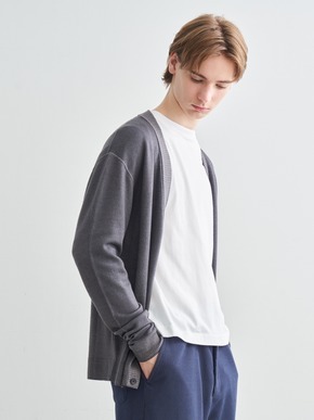 Unisex piecedyed sweater cardigan 詳細画像