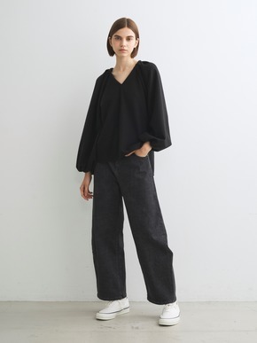 Hairly jersey draped top 詳細画像
