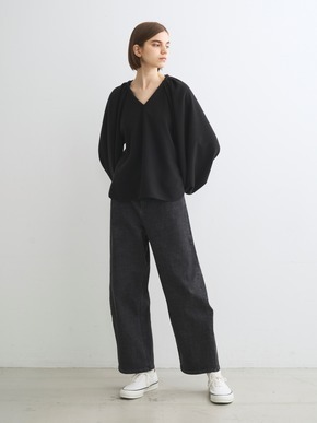 Hairly jersey draped top 詳細画像
