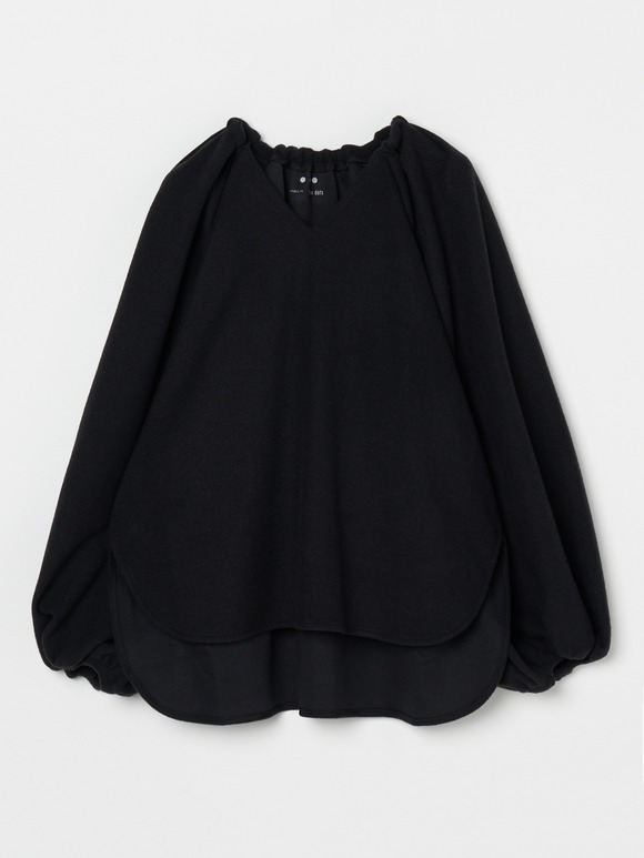 Hairly jersey draped top