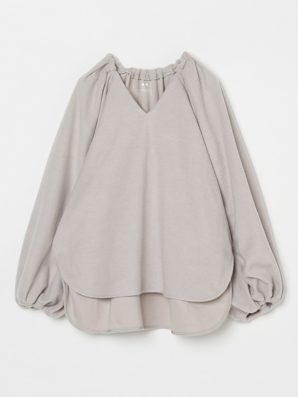 Hairly jersey draped top