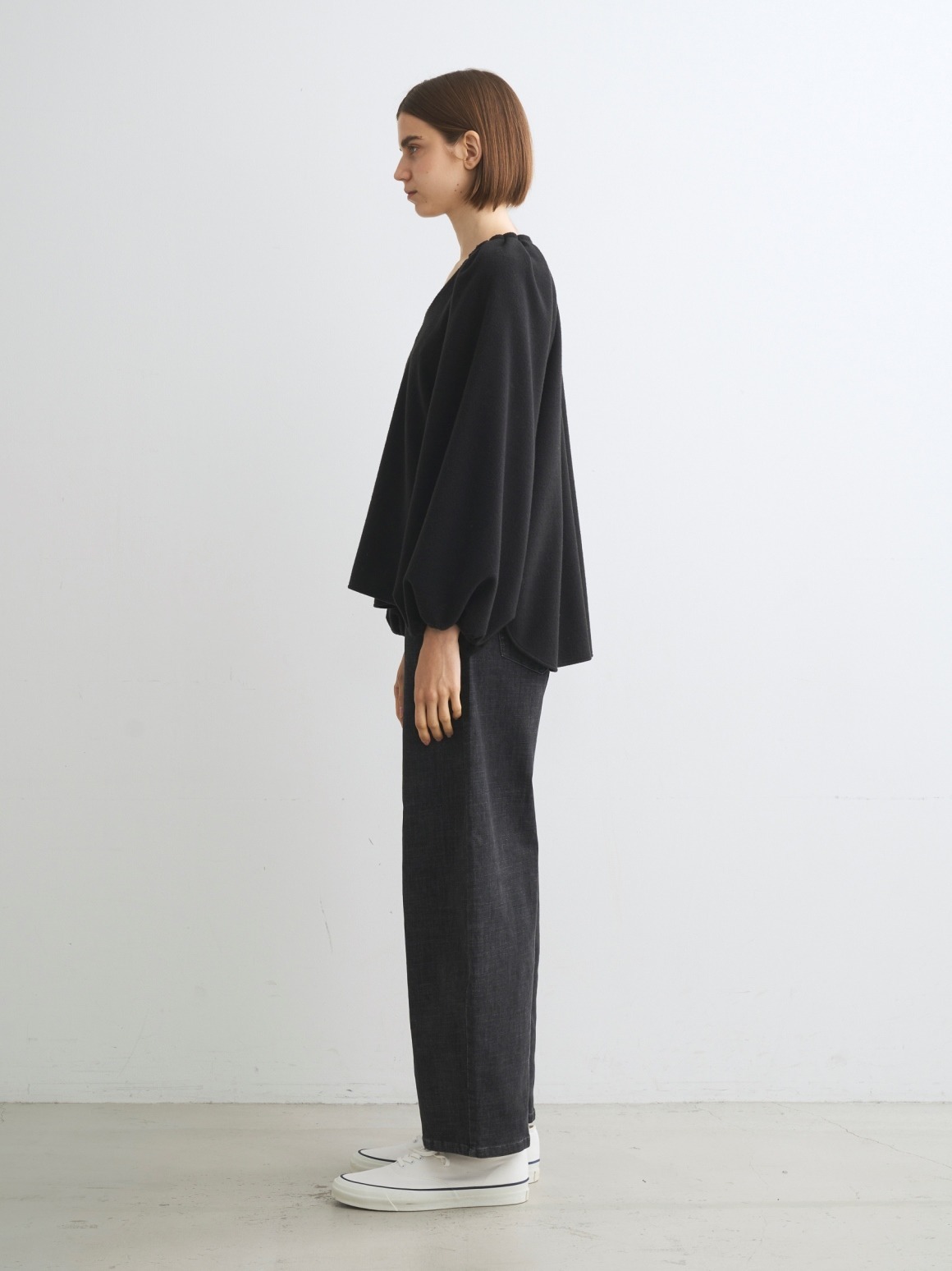 Hairly jersey draped top 詳細画像 off white 12