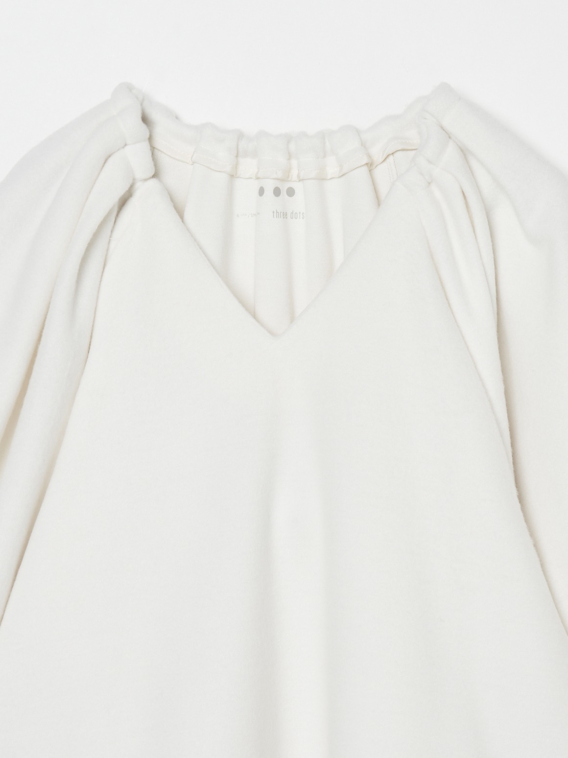 Hairly jersey draped top 詳細画像 off white 2