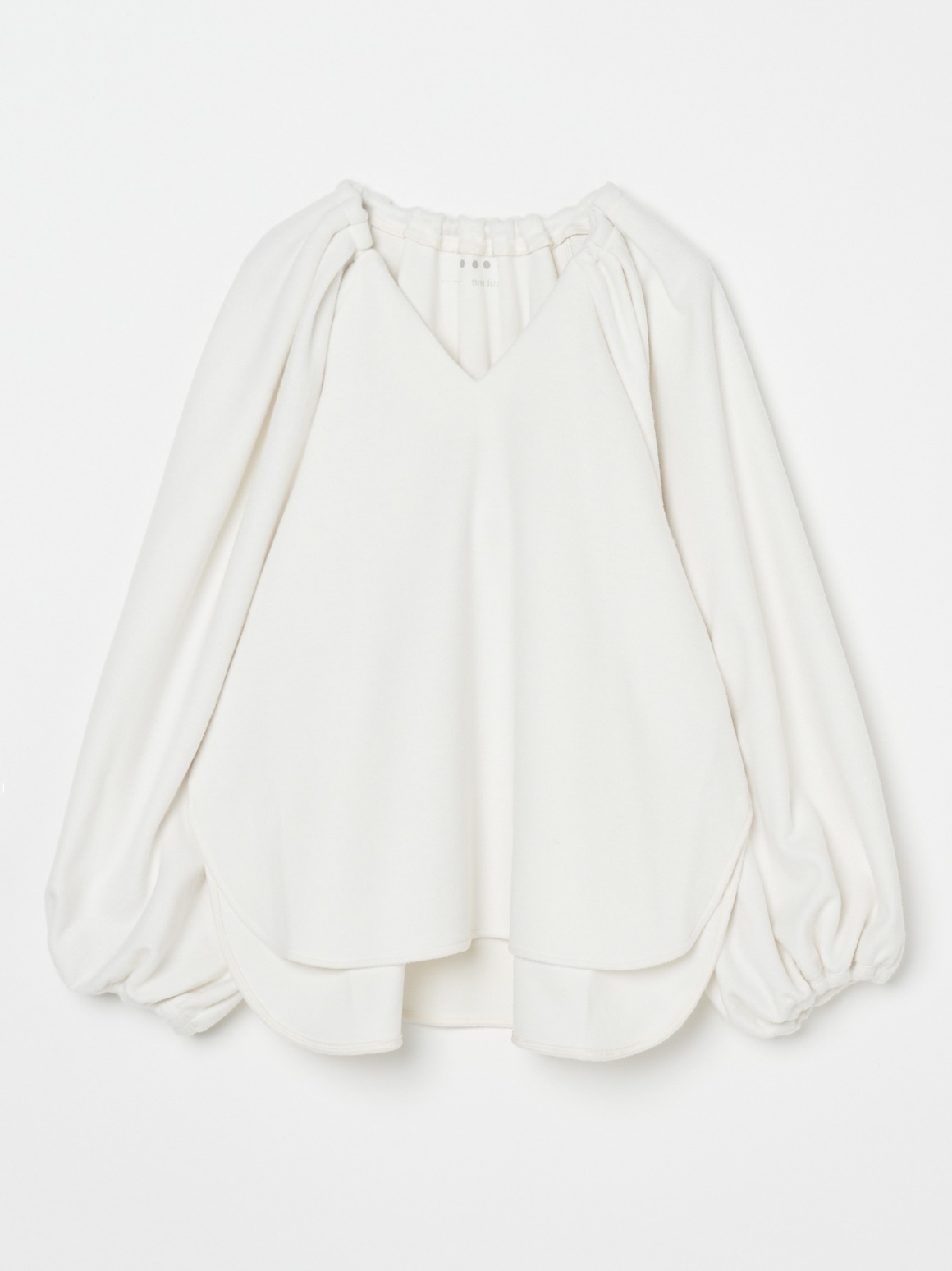 Hairly jersey draped top 詳細画像 off white 1