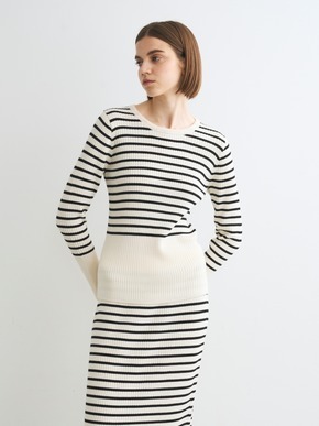 Wool outfit rib tee knit 詳細画像