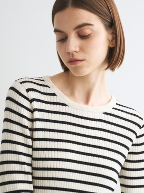 Wool outfit rib tee knit 詳細画像
