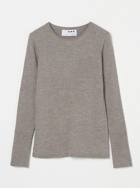 Wool outfit rib tee knit 詳細画像