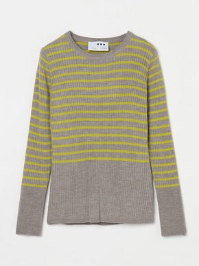 Wool outfit rib tee knit 詳細画像