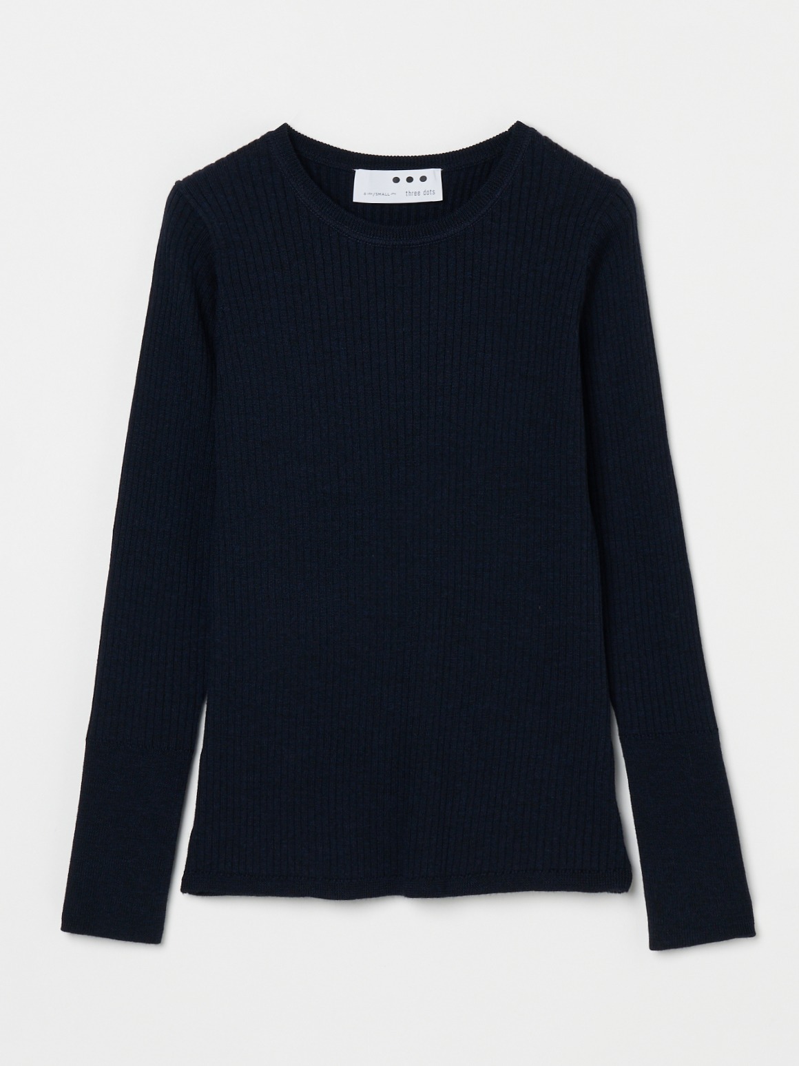 Wool outfit rib tee knit 詳細画像 navy 2