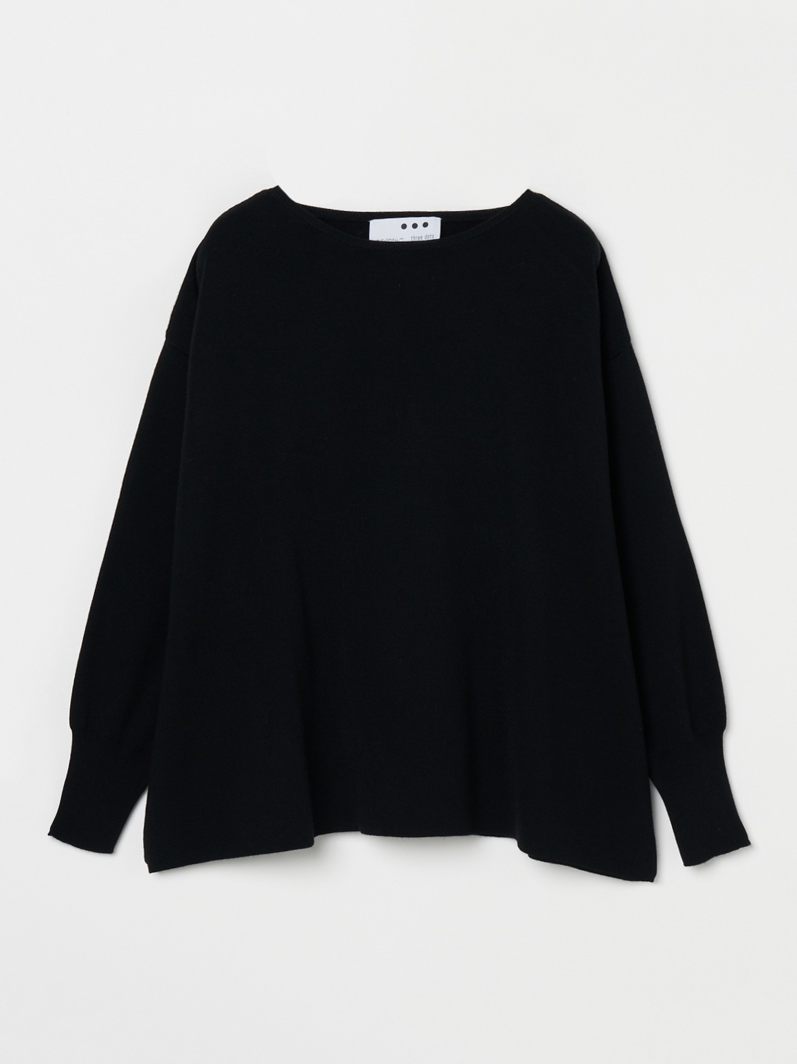 Wool outfit l/s boatneck 詳細画像 black 2