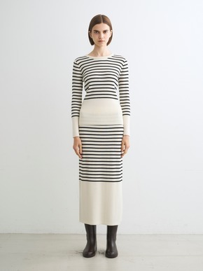 Wool outfit rib narrow skirt 詳細画像