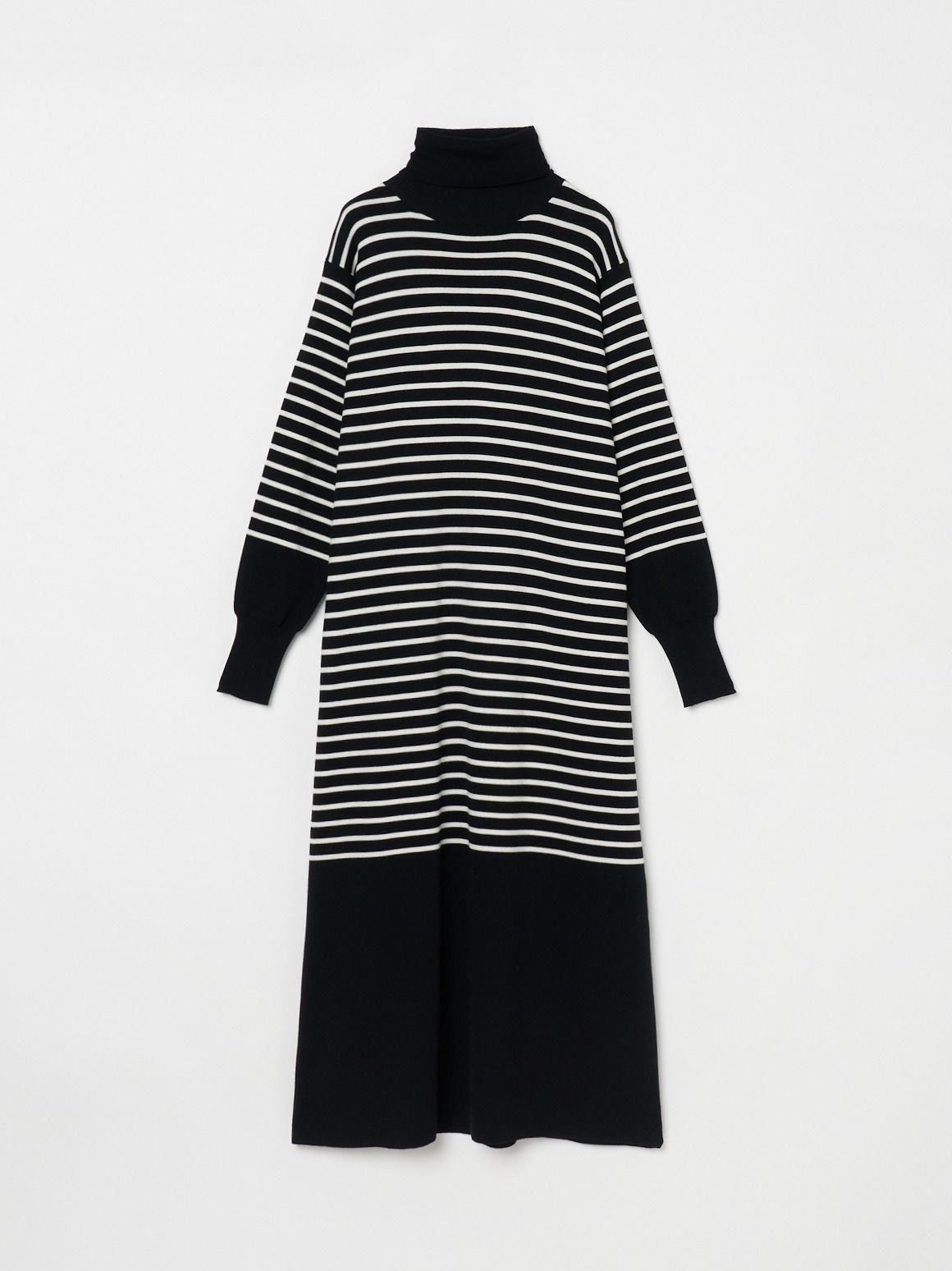 Wool outfit dress 詳細画像 black/off white 1