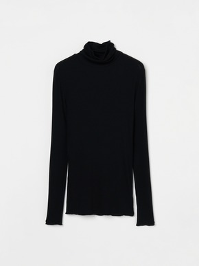 Silk cashmere tee turtle neck 詳細画像