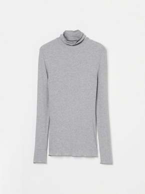 Silk cashmere tee turtle neck 詳細画像