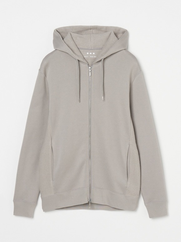 Men's cashmere touch zip hoody