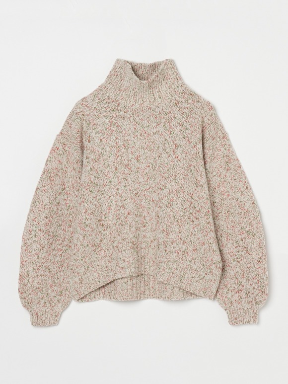 Melange big sleeve top