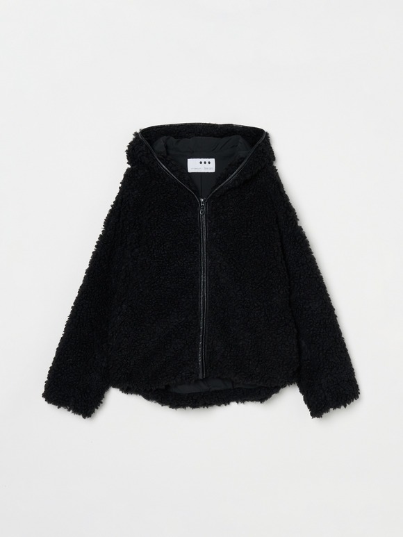 Airy poodle blouson