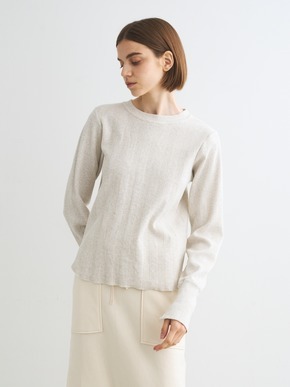 Random rib crew neck 詳細画像