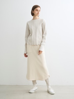 Random rib crew neck 詳細画像