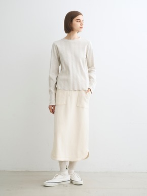 Random rib crew neck 詳細画像