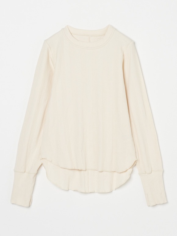 Random rib crew neck