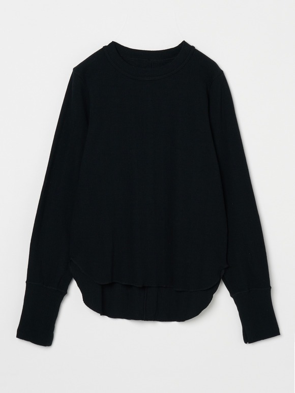 Random rib crew neck