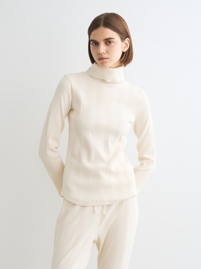 Random rib 2way l/s turtleneck 詳細画像