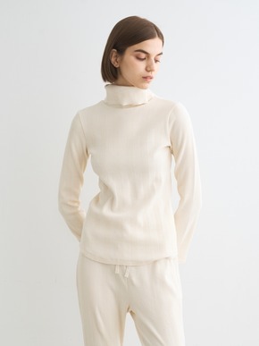 Random rib 2way l/s turtleneck 詳細画像