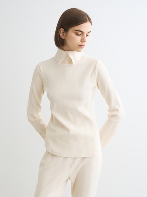 Random rib 2way l/s turtleneck 詳細画像