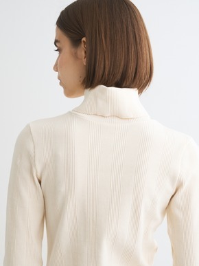 Random rib 2way l/s turtleneck 詳細画像