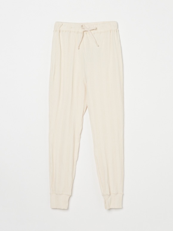 pheeny2019AW★Pe/C random rib flared pant