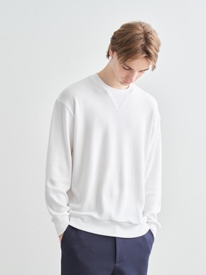 Men's souffle cotton l/s sweat 詳細画像